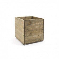 Rustic Wood Cube - Natural...
