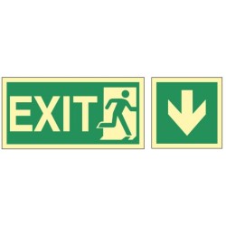 Exit down right
15x45 cm...